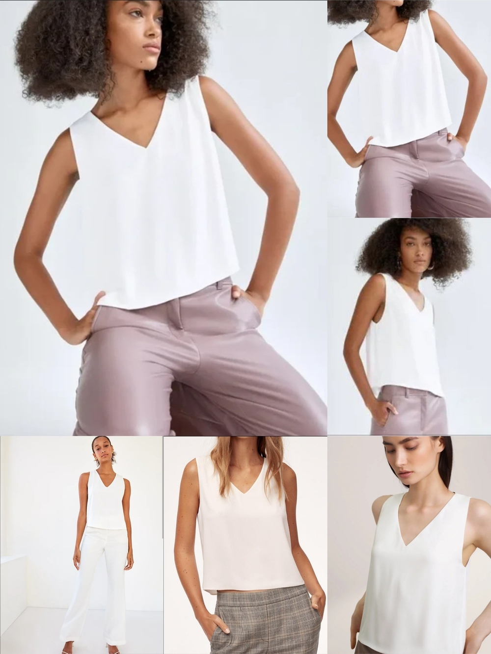 Aritzia Babaton Murphy White Sleeveless Chiffon Blouse Top - Picture 12 of 16